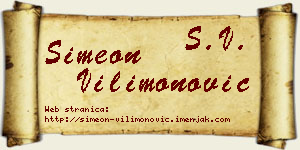 Simeon Vilimonović vizit kartica